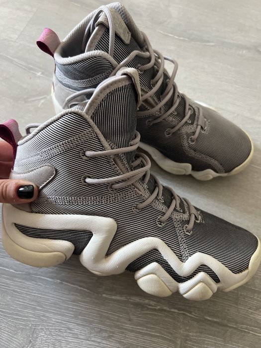 Bascheti Adidas gri/ alb  36 2/3