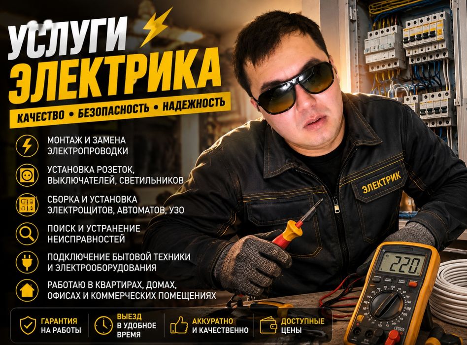 Электрик срочный вызов