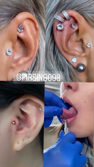 Пирсинг проколы ушки пупки