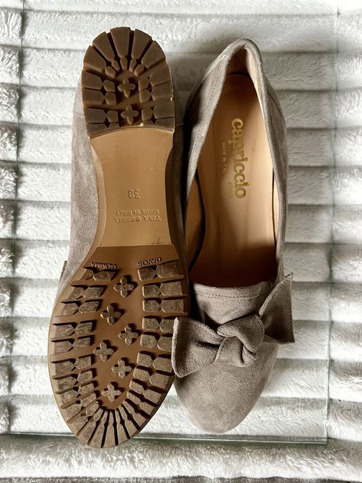 Pantofi piele naturală italienești bej roz