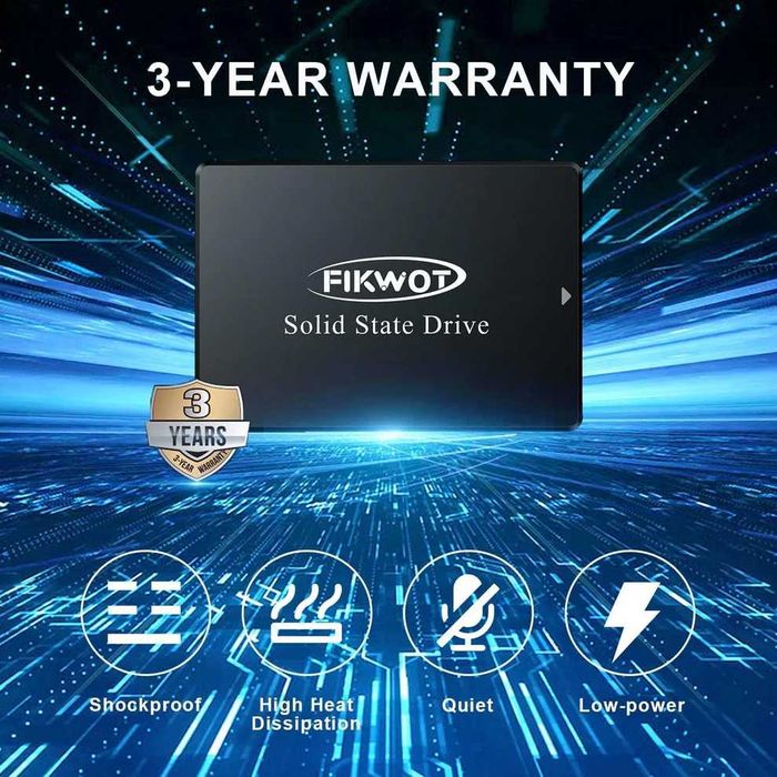 Memorie SSD Fikwot 4TB SATA III 6Gb/s 3D NAND TLC Flash PC/LAPTOP/PS4