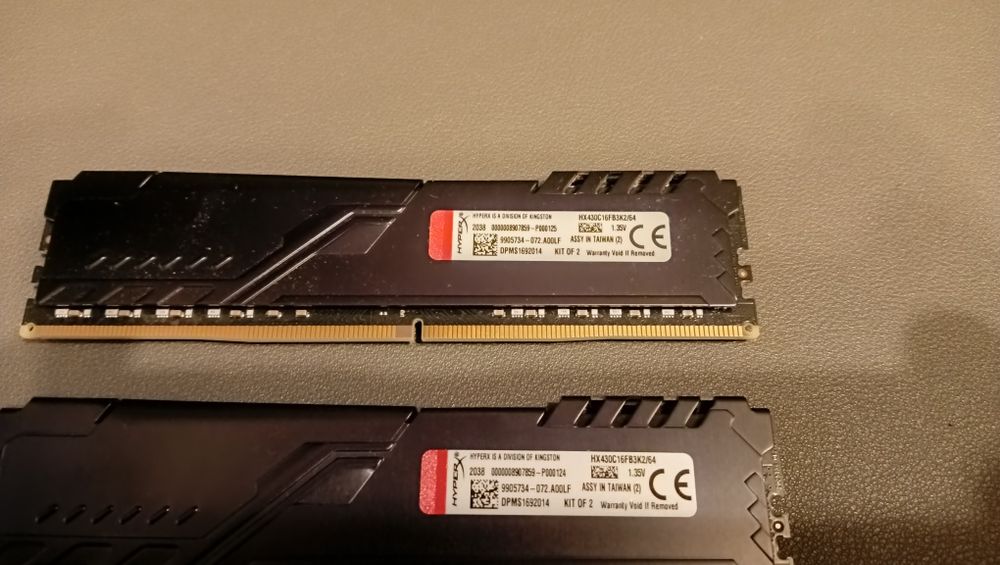 64 Gb (2x32)DDR4 Kingston Fury 3000 MHz