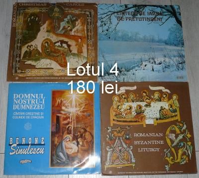 Vinil Colinde romanesti si straine,Crăciun,Christmas,loturi de câte 4