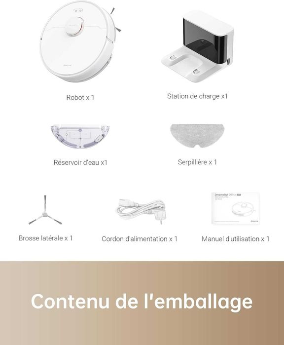 Прахосмукачка Робот DREAME D9 MAX, 40W, Mi Home, Alexa, 150 мин, Lidar