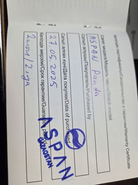 Часы мужские  Аspan