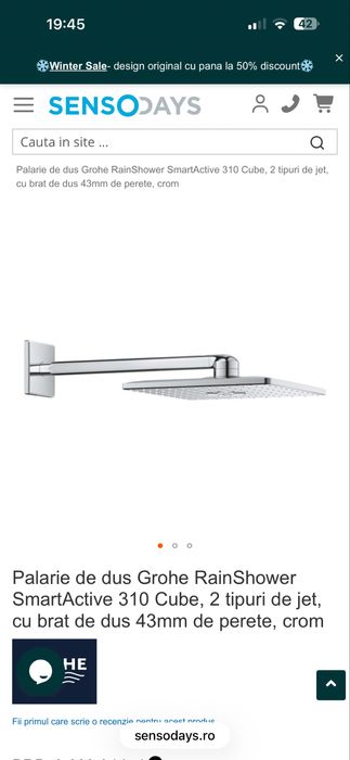 RAINSHOWER 310 SmartActive Cube – Nouă, sigilată în cutie