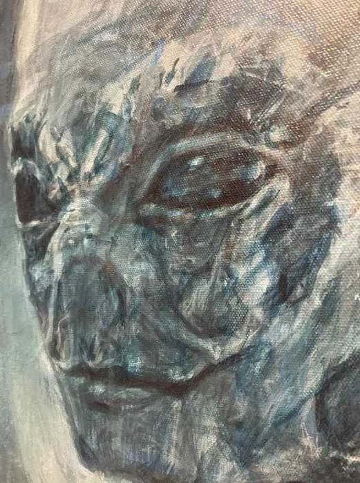 Tablou "Alien" original pictat de Andy Ciocan