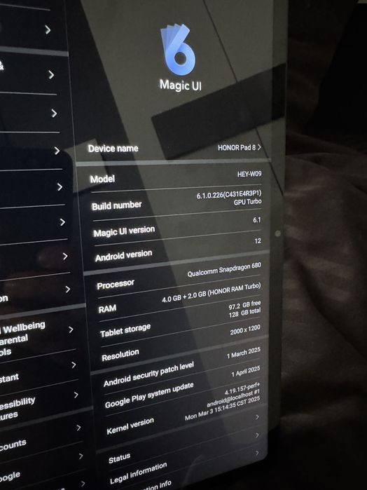 Таблет 11inch Honor Pad