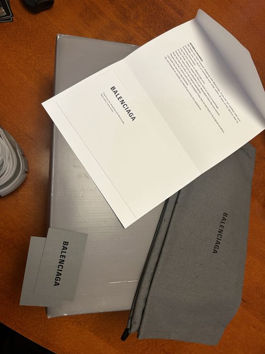 Balenciaga track sandals grey