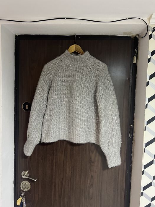 Bluza groasa pana in talie