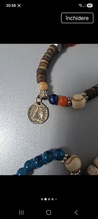 Set 4 brățări ci pietre semipretioase