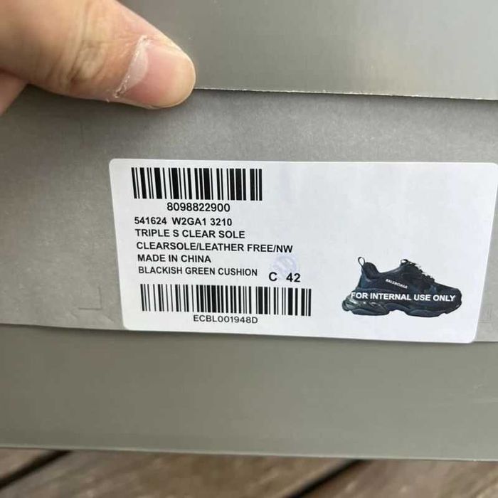 Balenciaga Triple S - Dark Grey/Dark Green/Grey