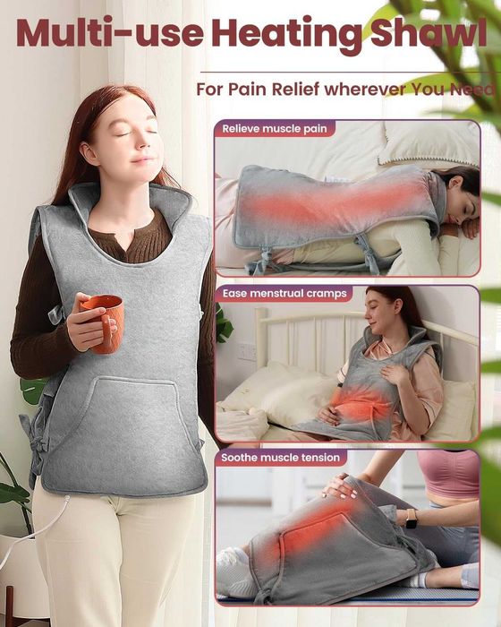 Голямa жилетка за гръб, рамене и врат с таймер и дигитално управление