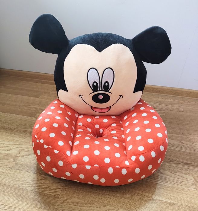 Scaun moale pentru copii, în stil Mickey Mouse