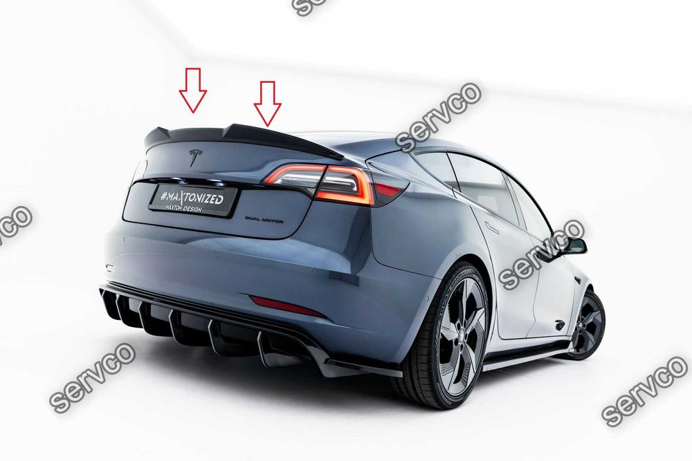 Eleron spoiler cap Tesla Model 3 Performance Mk1 Facelift 2023- v5 - Maxton Design