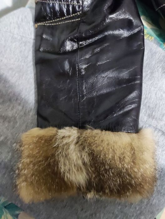 Яке от естествена кожа и естествен косъм