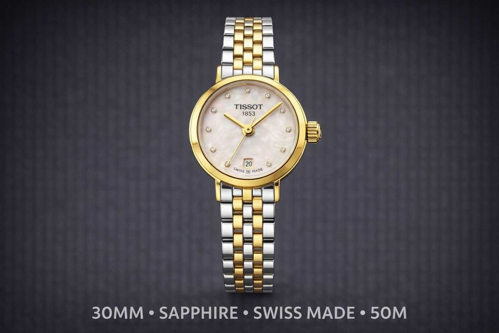 Tissot Flamingo Ceas Dama Safir Swiss Made Nou Cutie Factura Garantie