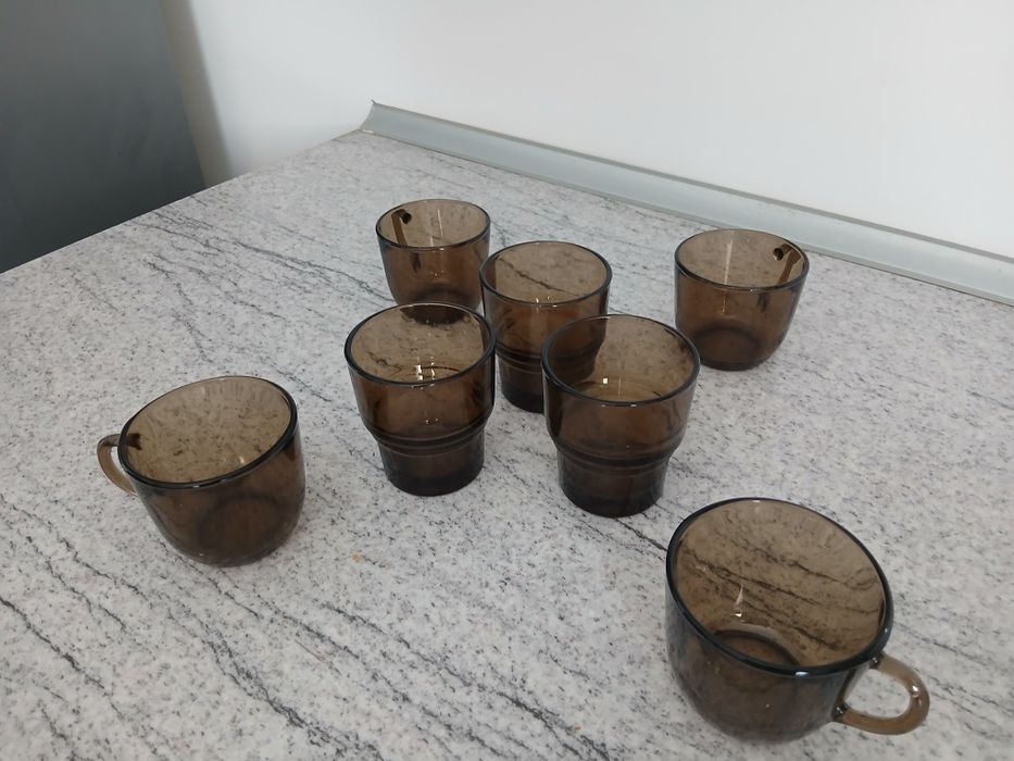 Vand set 7 cesti si pahare marca Luminarc stare perfecta ca noi