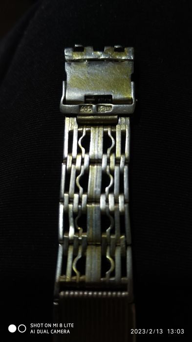 Продам серебряный браслет часовой.