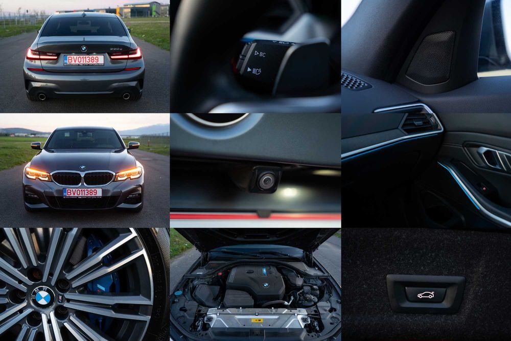 BMW Seria 3 330e M-Sport 292cp LED Adaptiv Frane M Piele Hi-Fi Ceasuri digitale
