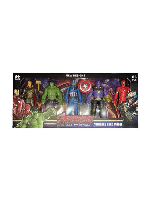 фигурки Халк, Человек паук, Танос, Капитан Америка, Тор, Железный