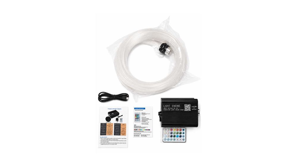 KIT Stelute Plafonn Plafon Instelat Auto RGB, 500 Fire, Bluetooth, cu control din aplicatie