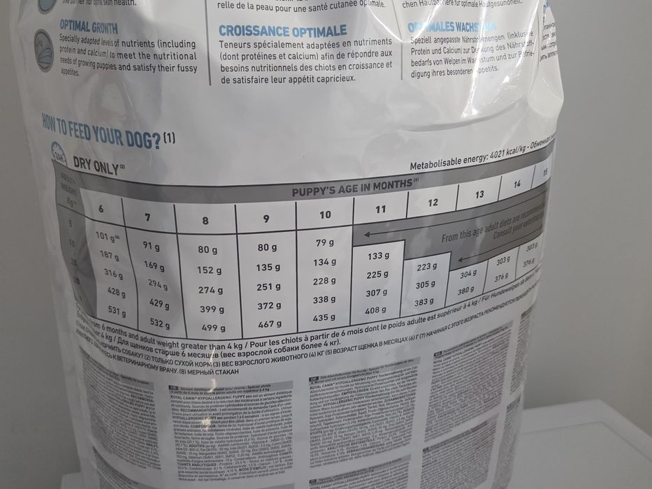 Royal canin hypoallergenic pupi