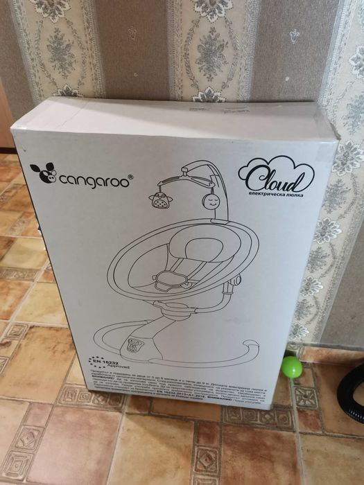 Бебешка електрическа люлка Cangaroo Cloud Grey