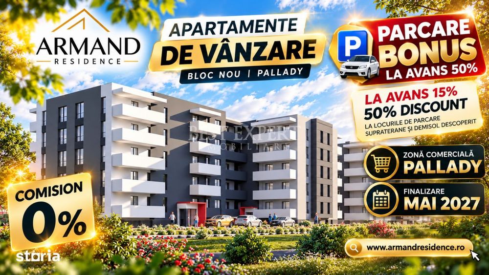 2 Camere | Bloc Nou | 10 Min. Parcul Teilor | Parcare BONUS la avans 5