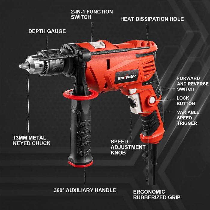 Enventor  900W бормашина и перфоратор 2в1