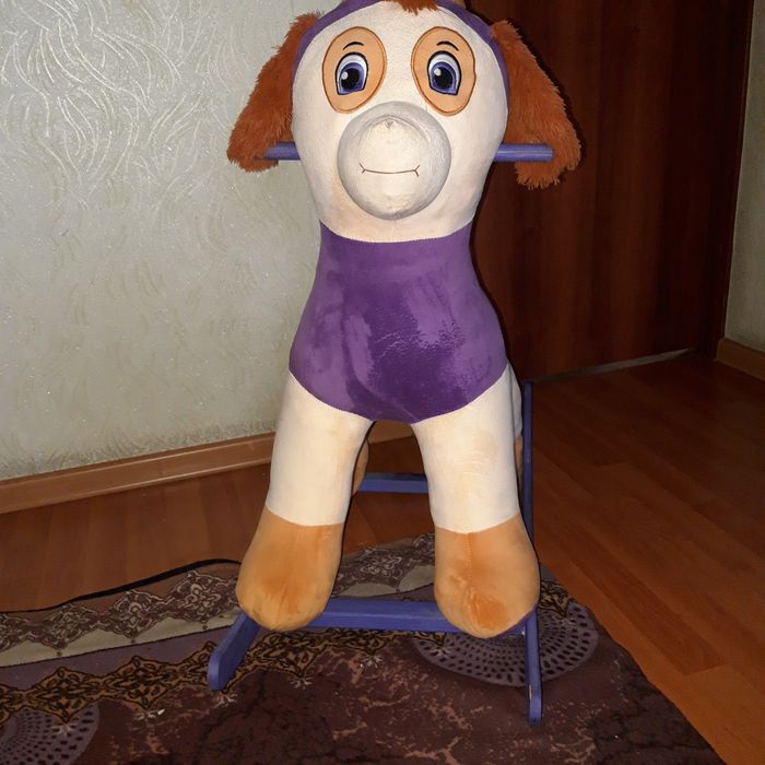 Детская отличная качалка собачка