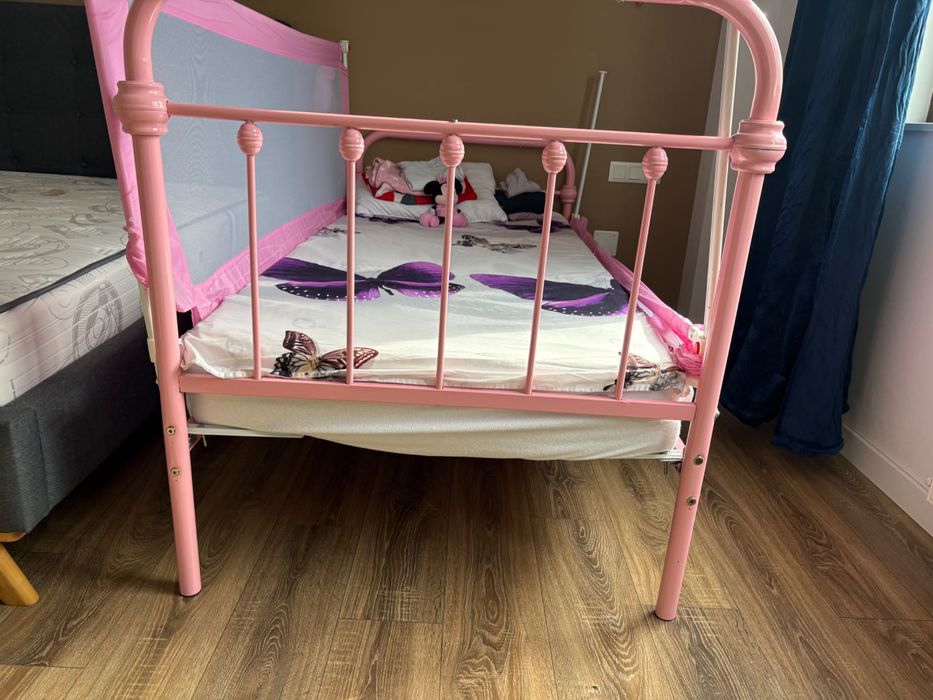 Pat fetita 90x 200 cu bariere de protectie