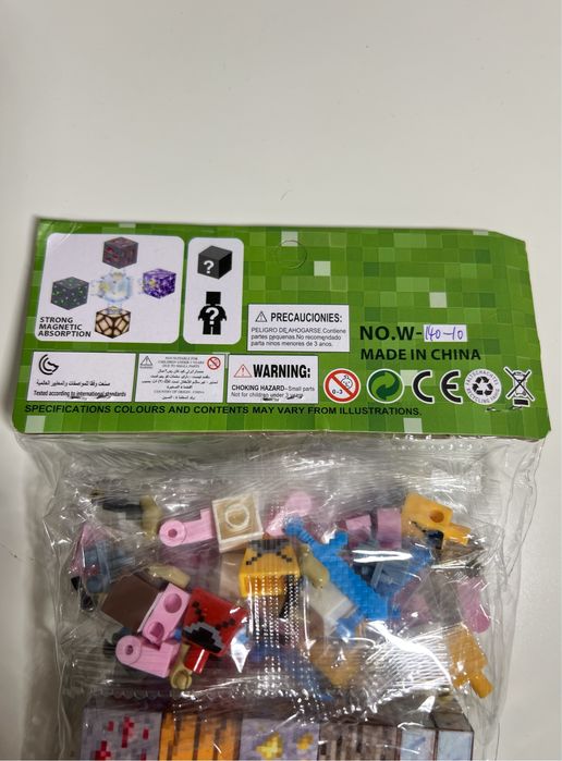 Cuburi Magnetice Minecraft (140 bucati + figurine)