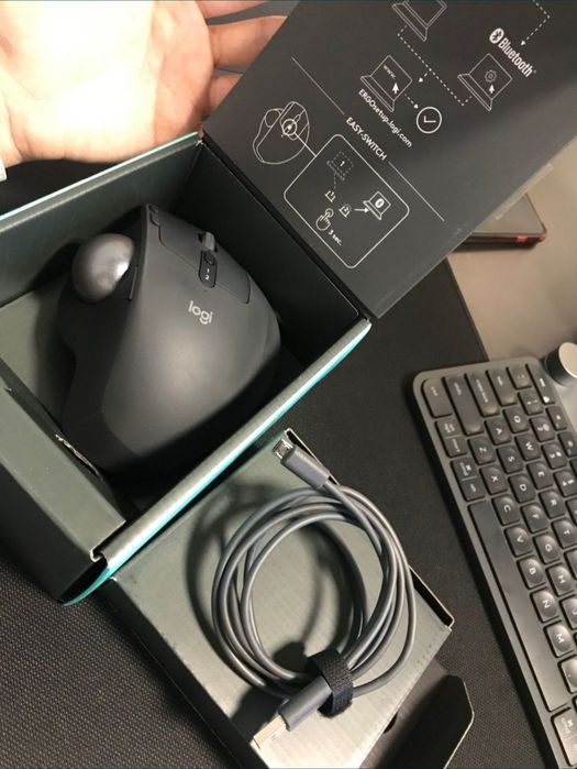 Logitech trackball мышка