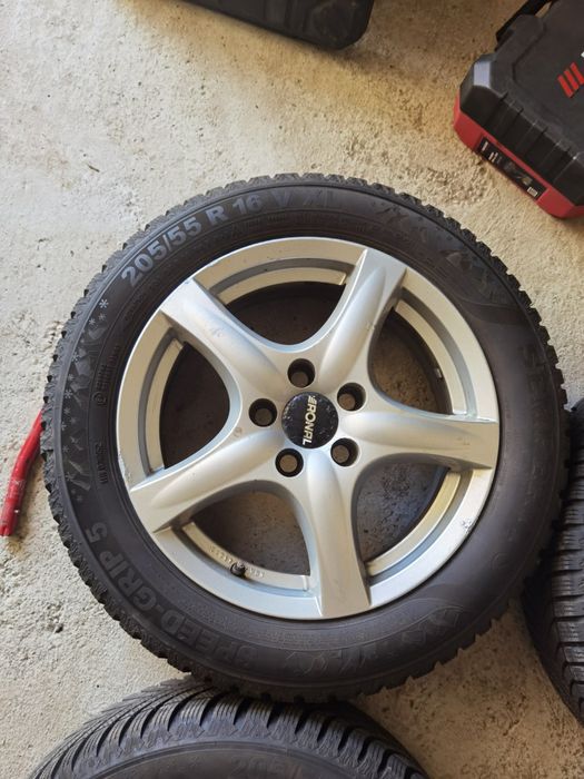 Set 4 jante aliaj 5x108 ford R16 6,5 j 205 55 M+S semperit import DE