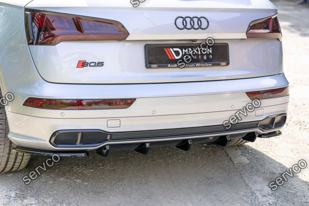 Prelungire difuzor Audi Q5 SQ5 S-Line Mk2 2017-2020 v2 - Maxton Design