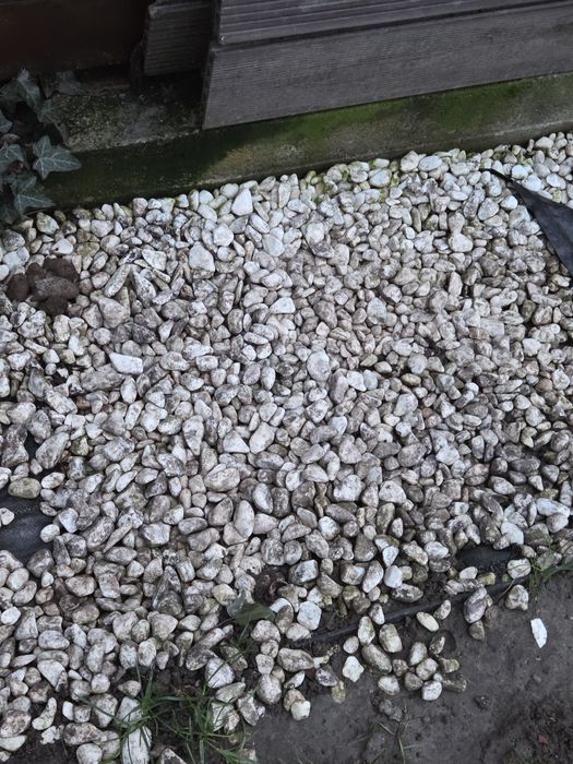 Pietricele albe decorative de gradina