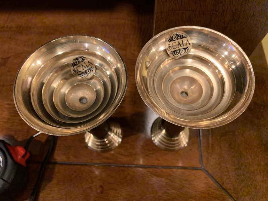 Set sfesnice bronz/alama vechi/antic made in Franta