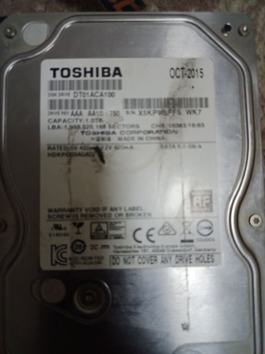 Hdd toshiba 1tb с проводом