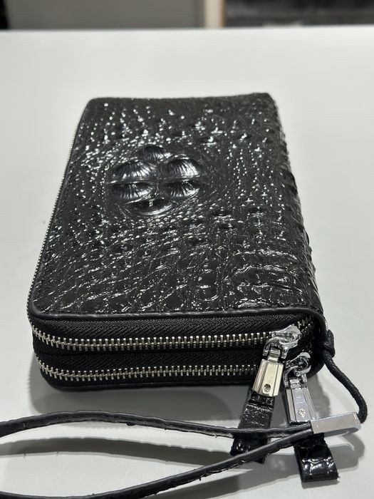 Барсетка из натуральной крокодильей кожи