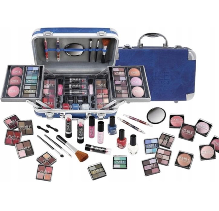 Куфарче с гримове с немско качество в син цвят