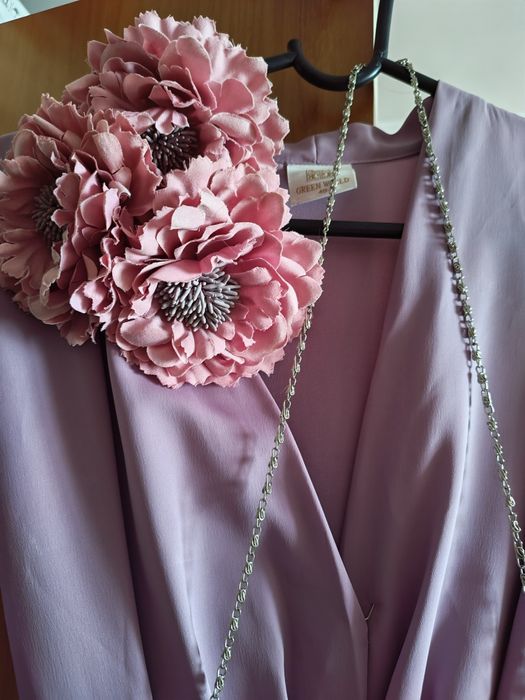 Платье вечернее с сумкой