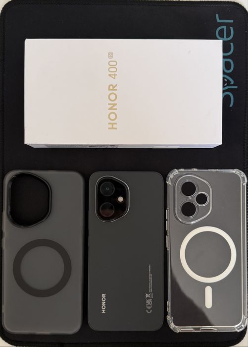HONOR 400 5G | Midnight Black | 256GB | 8GB RAM + 2 Huse/ Folie ecran/ Folie camera Cadou | Cutie