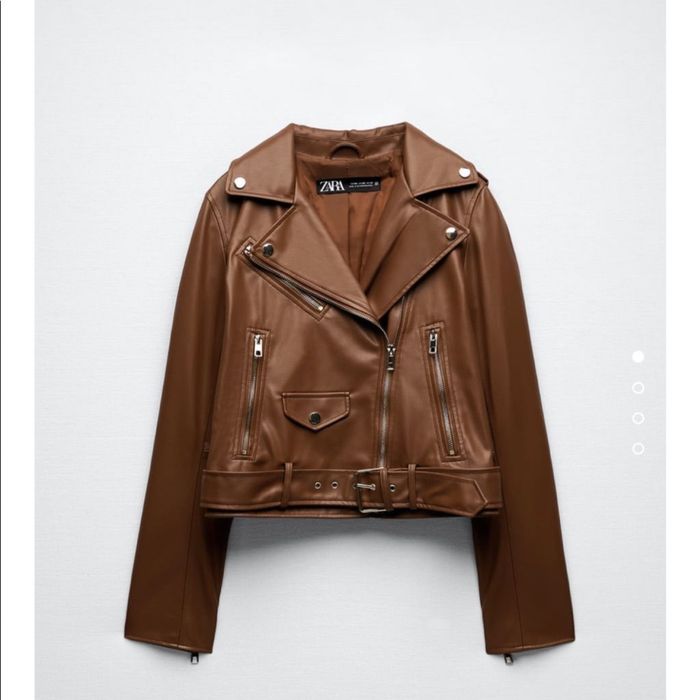 Ново  дамско кожено яке Zara (Размер L)