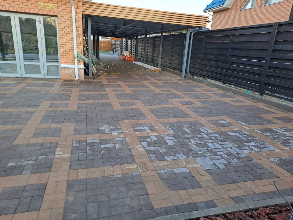 Укладка тротуарной плитки