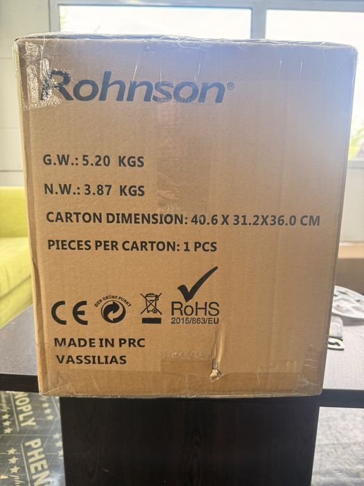 Фритюрник с горещ въздух Rohnson R-2839 Air Fryer, 1500W