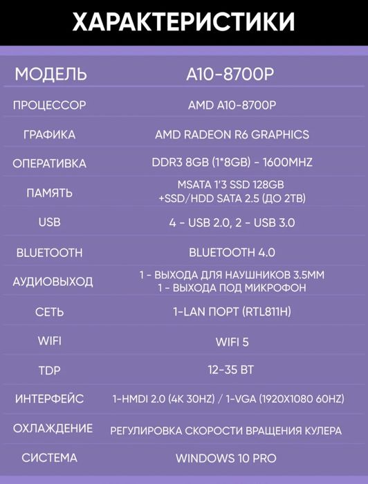 Мини компьютерный системный блок