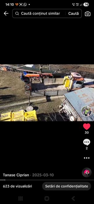 Inchiriez auto macara transport materiale construcții și  container