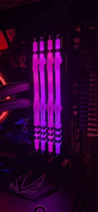 16GB RAM 3200MHz DDR4 Hyper X Fury RGB
CL16