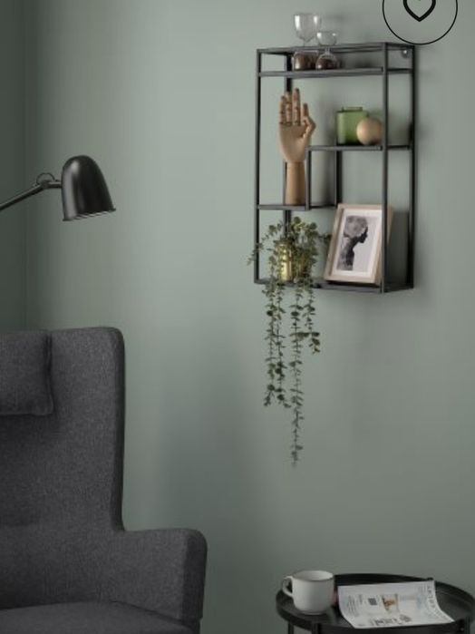 Етажерка рафт полица IKEA LINDASEN  черна